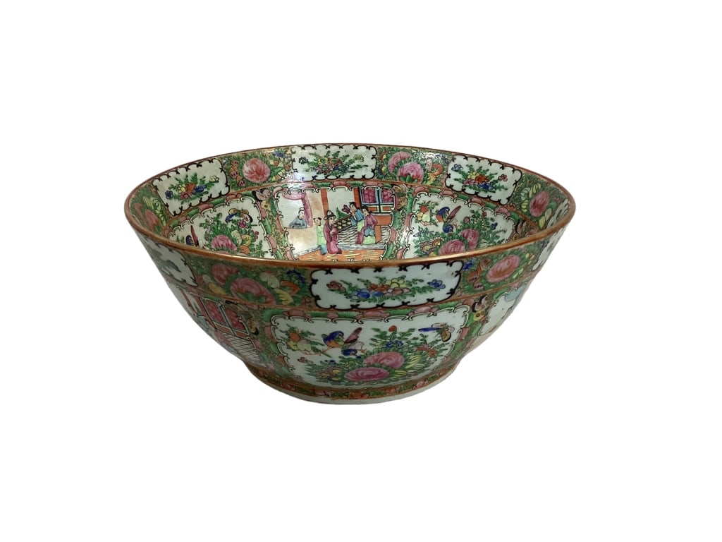 Chinese Rose Mandarin Punch Bowl (1 of 5)