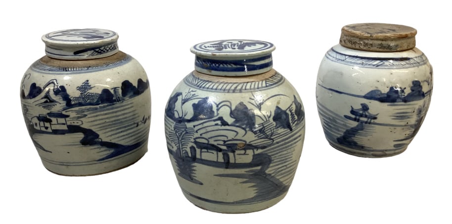 Three Asian Ginger Jars (1 of 4)