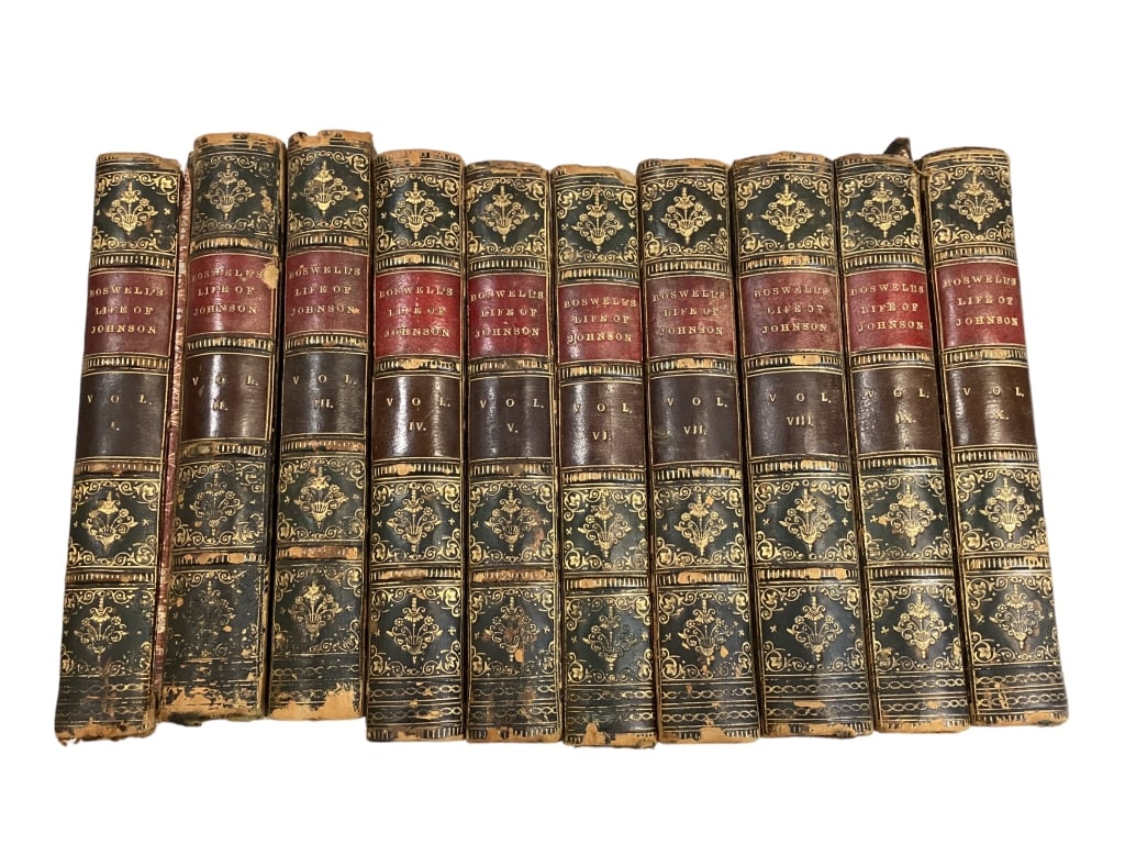 Boswell Life of Johnson, 10 Volumes (1 of 3)