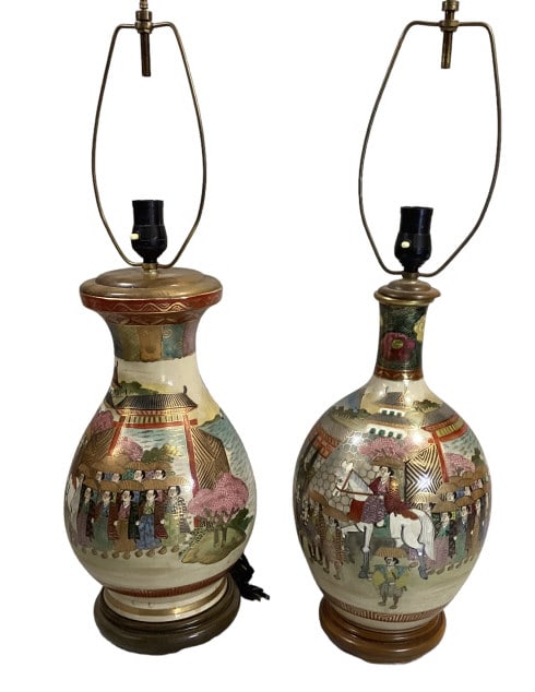 Two Asian Imari Table Lamps (1 of 5)