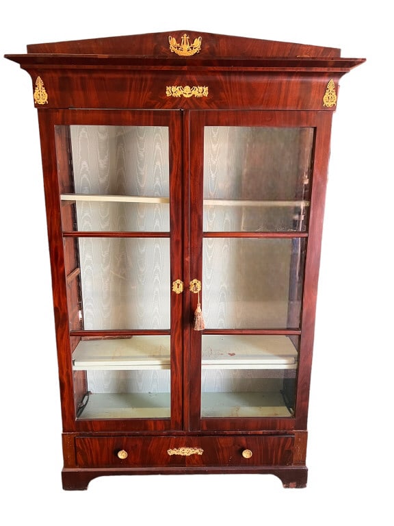 Flame Mahogany Neo Classical Bookcase (1 of 4)