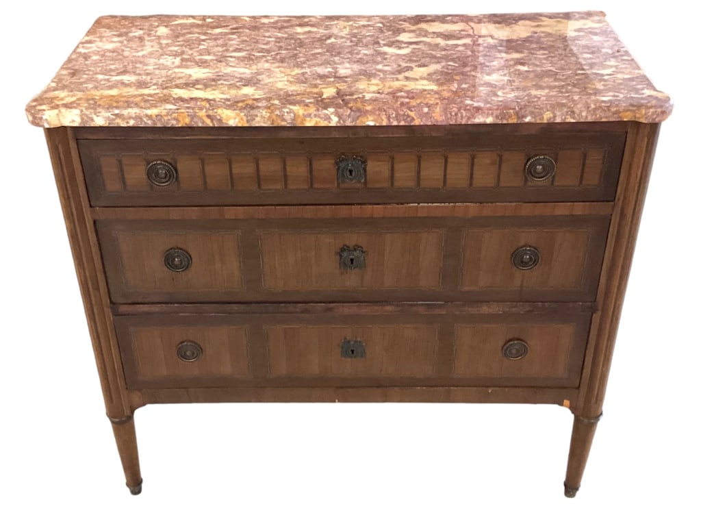 3 Drawer Italian Marble Top Chest (1 of 10)