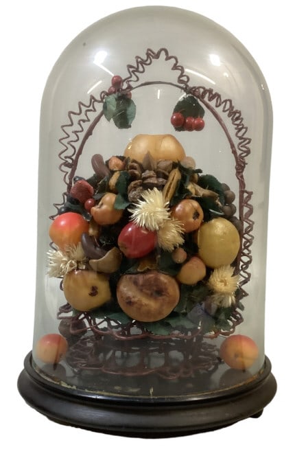 Victorian  Wax Fruit Dome Display (1 of 5)