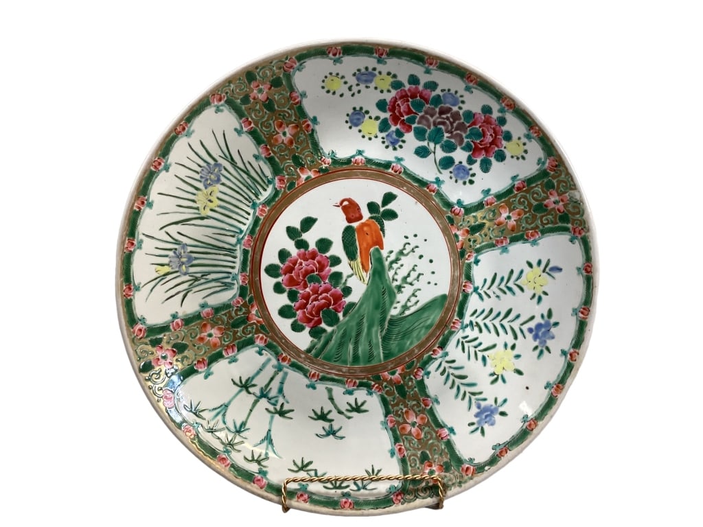 Large Asian Porcelain  Charger (1 of 4)
