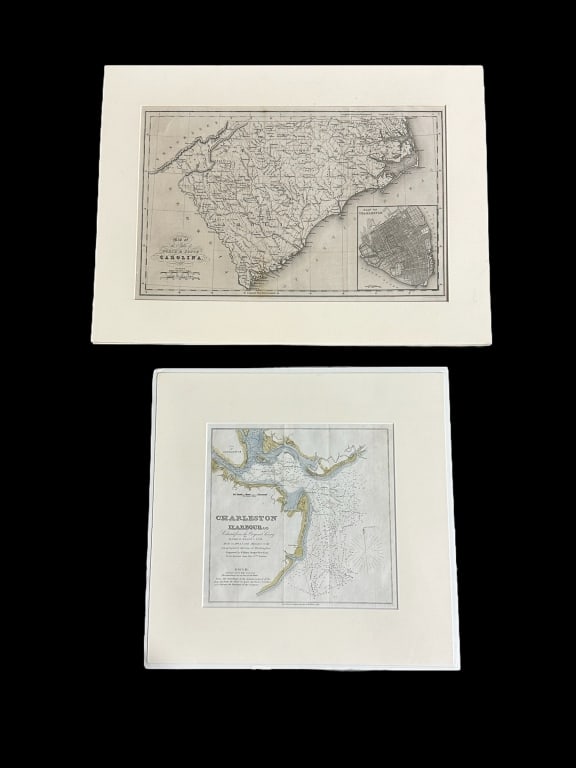 Maps of North/South Carolina, Charleston Harbor (1 of 8)