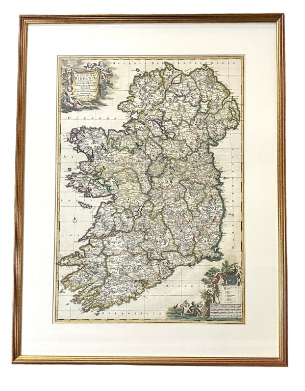 Antique Map of Ireland, Frederick de Witt (1 of 7)