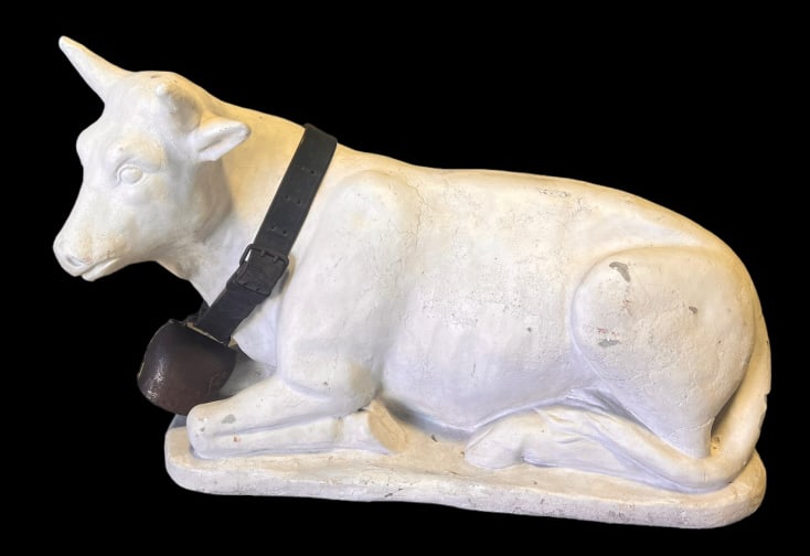 Vintage Concrete Bull W Bell (1 of 5)