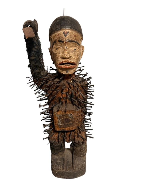 Nkondi Congo Nail Fetish Statue (1 of 5)