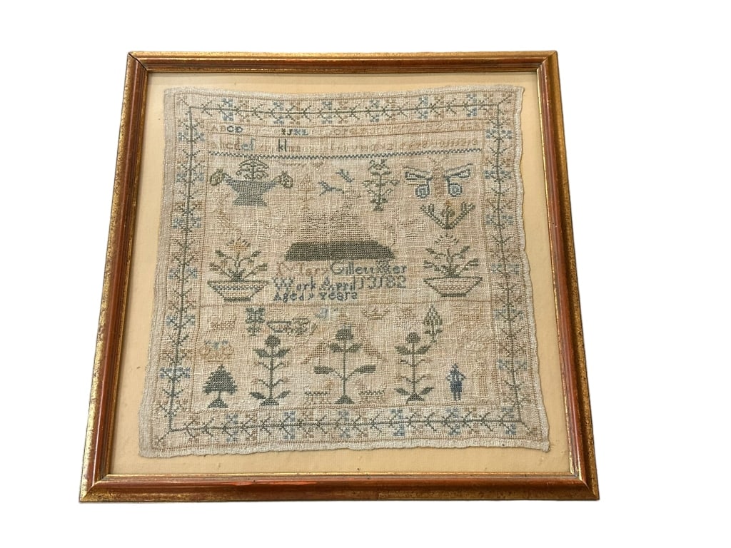 Framed Needlework Sampler (1 of 5)