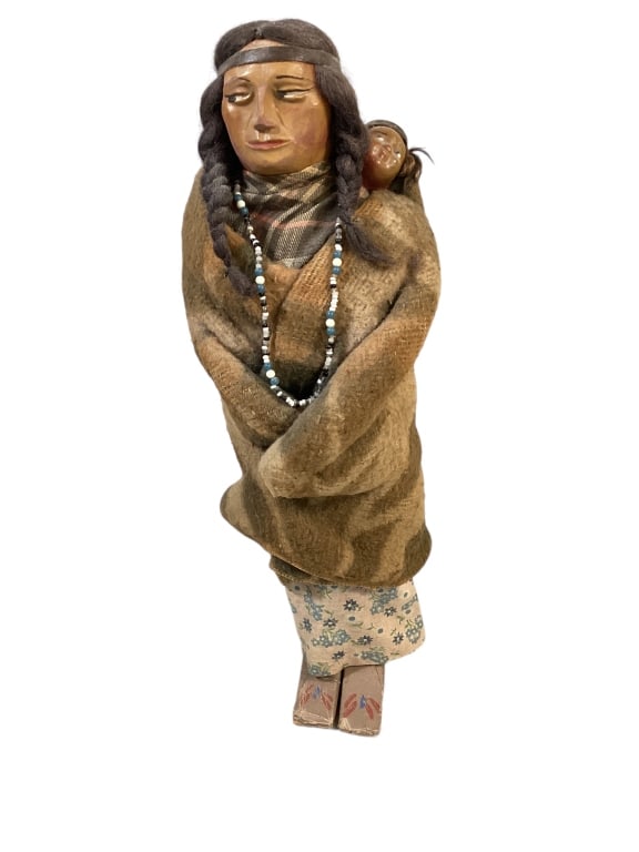 Vintage Carved Skookum Doll (1 of 4)