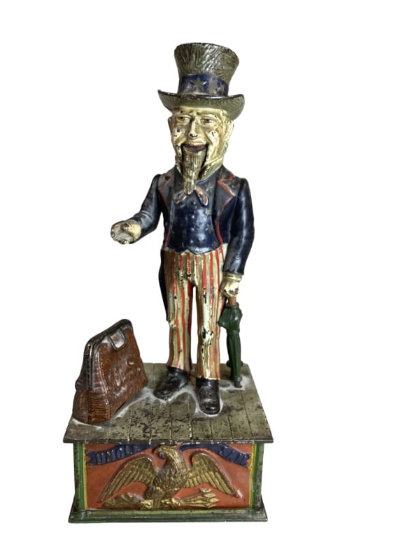 Uncle Sam Cast Iron Mechanical  Bank (1 of 5)