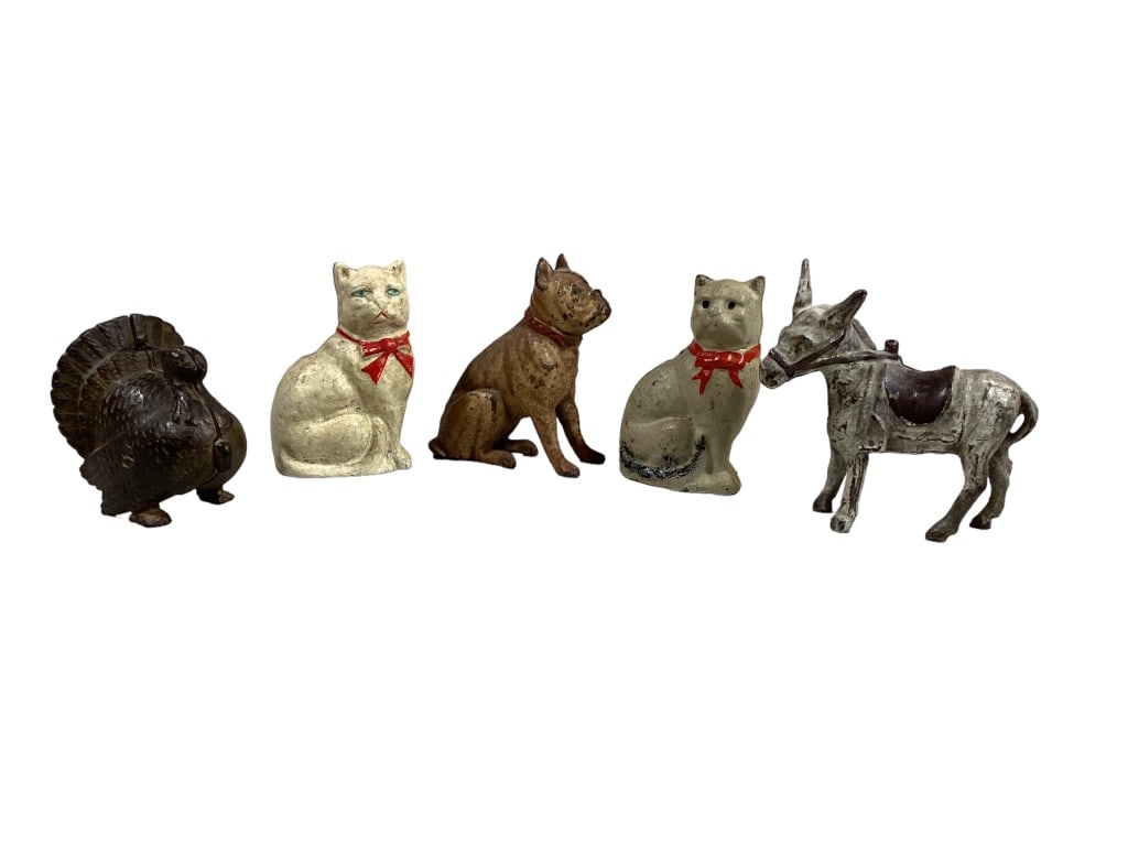 5 Cast Iron Animal  Still Banks (1 of 6)