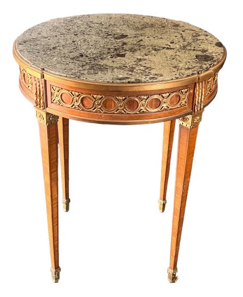 Italian Marble Top Occasional Table (1 of 6)