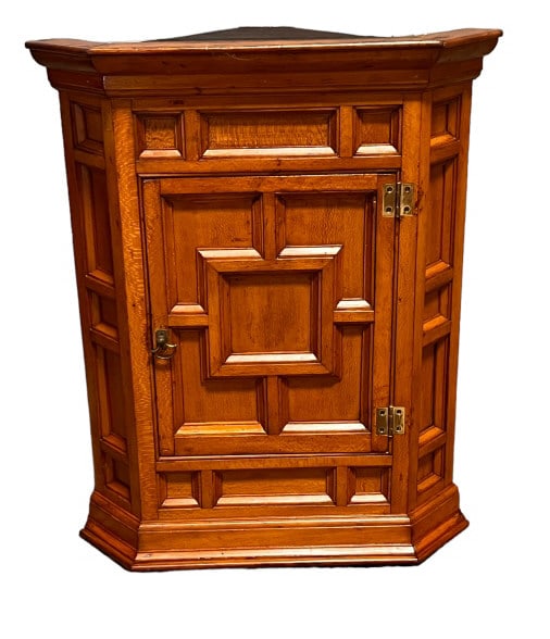 Birch Hanging Corner Cabinet (1 of 3)