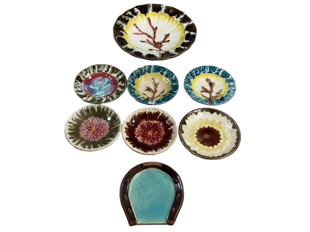 Majolica Butter Pats, Plate (1 of 6)
