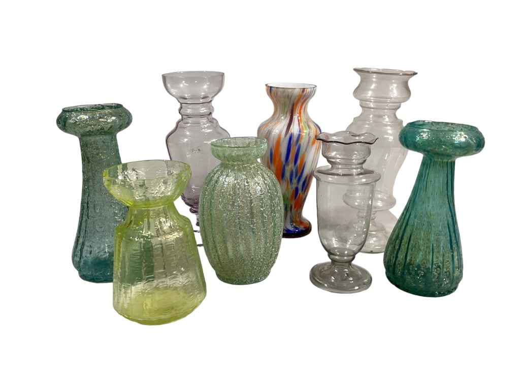 Collection of Hyacinth  Glass Vases (1 of 5)