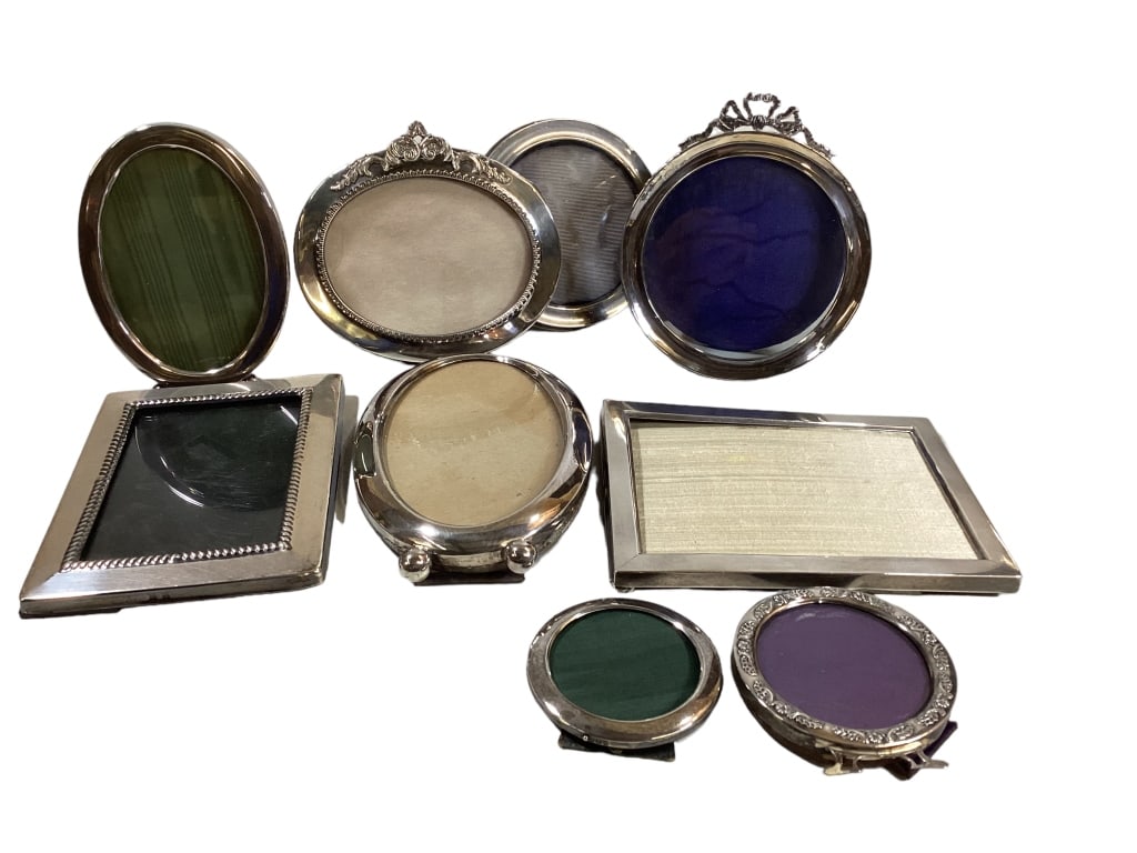 9 Mostly Sterling Picture Frames (1 of 5)