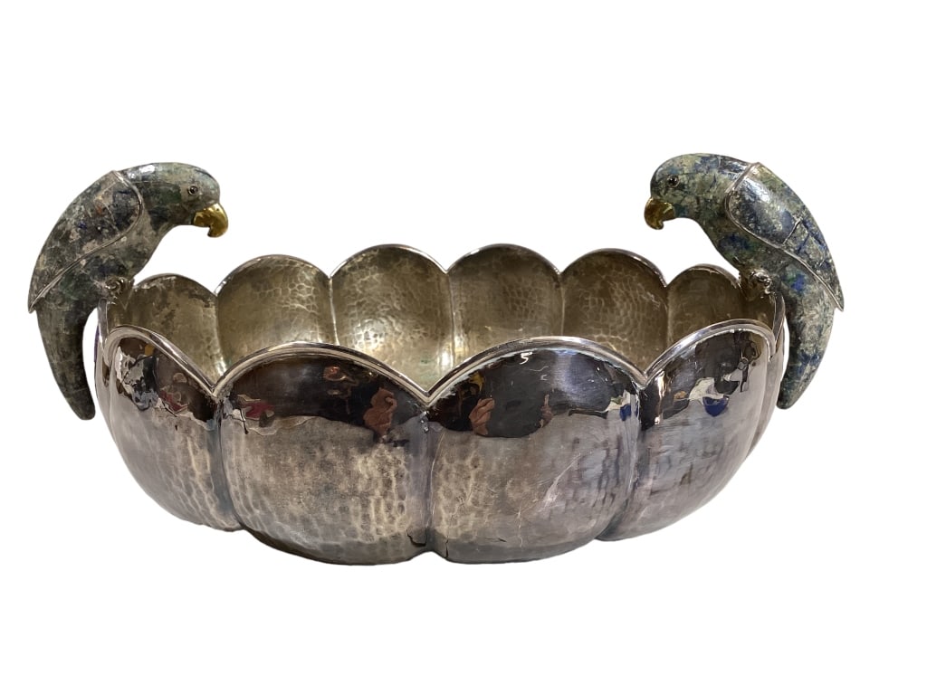 Los Castillo Silver Plated Parrot Centerpiece (1 of 6)