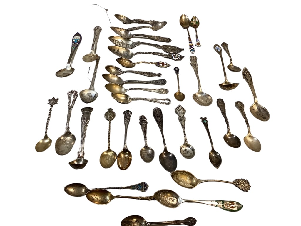 36 Sterling Collector Spoons (1 of 5)