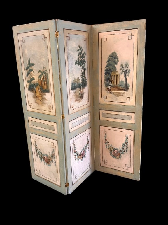 Decorative Hand Painted 3 Panel Room Divider (1 of 7)