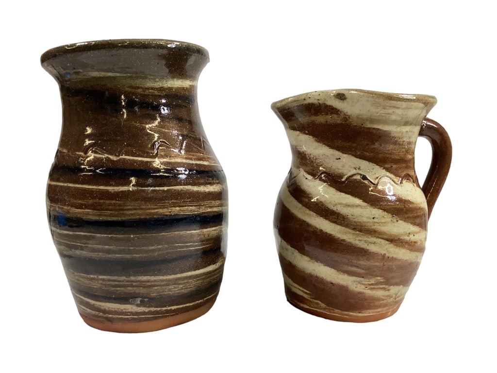 B.B. Craig Swirl Pitcher, Vase (1 of 6)