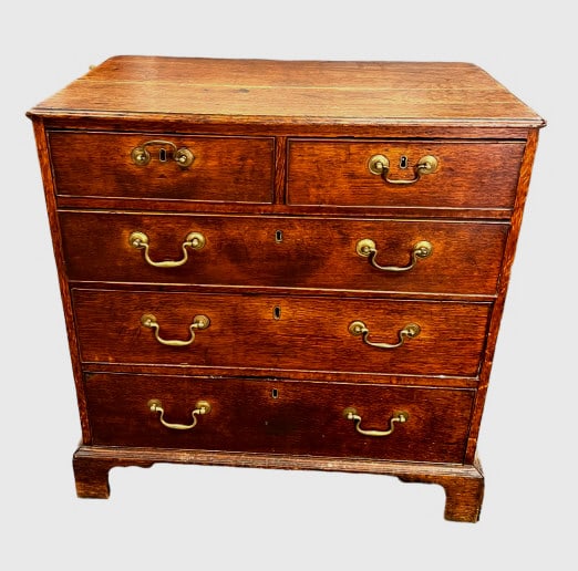 English Oak Chippendale Chest (1 of 5)