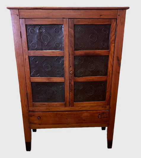 Walnut Punched Tin Pie safe (1 of 5)