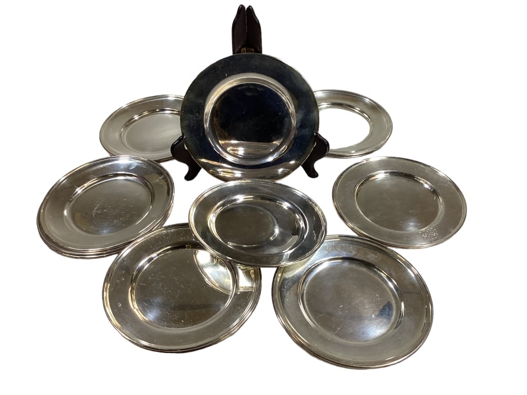 15 Sterling Silver Bread Plates (1 of 4)