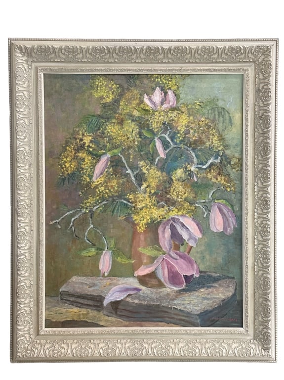 Still Life with Magnolias, Nellie M. Gebers (1 of 6)