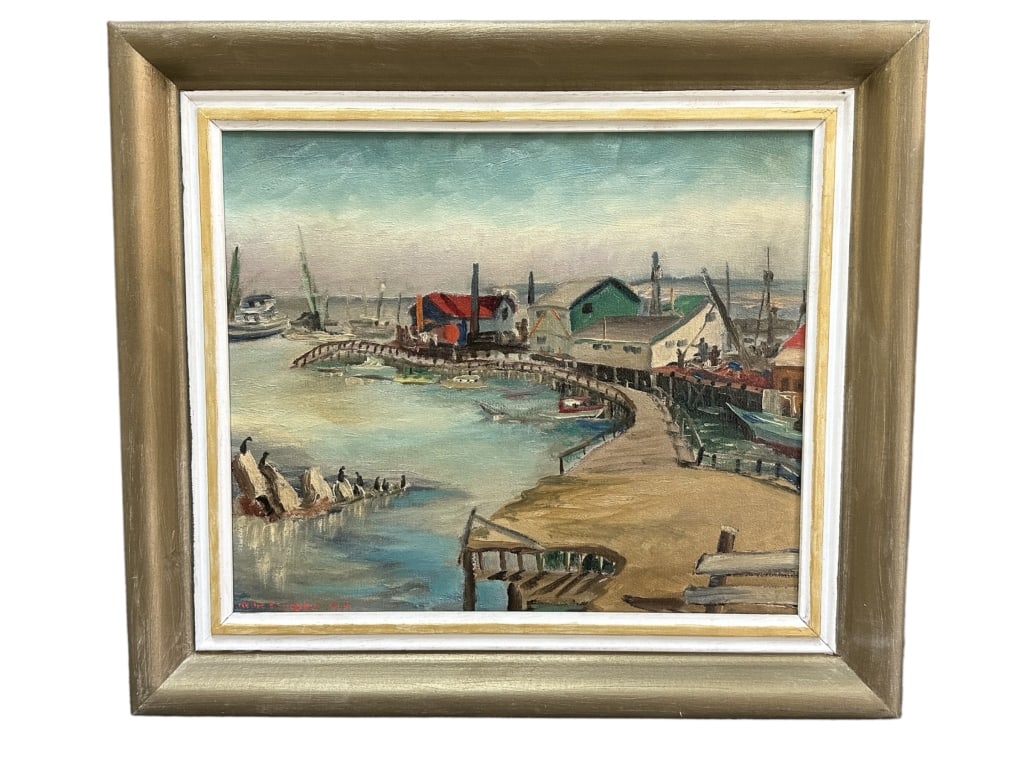 Old Monterey Wharf, Nellie M. Gebers, 1947 (1 of 6)