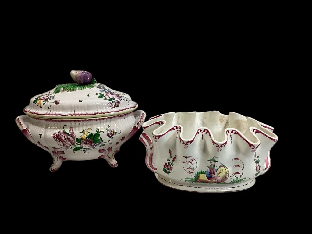 French Faience Tureen and Planter (1 of 6)