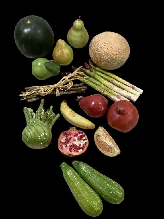 Ceramic and Stone Fruits, Vegetables (1 of 7)