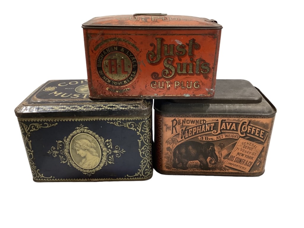 Three Vintage Advertising Tins (1 of 7)