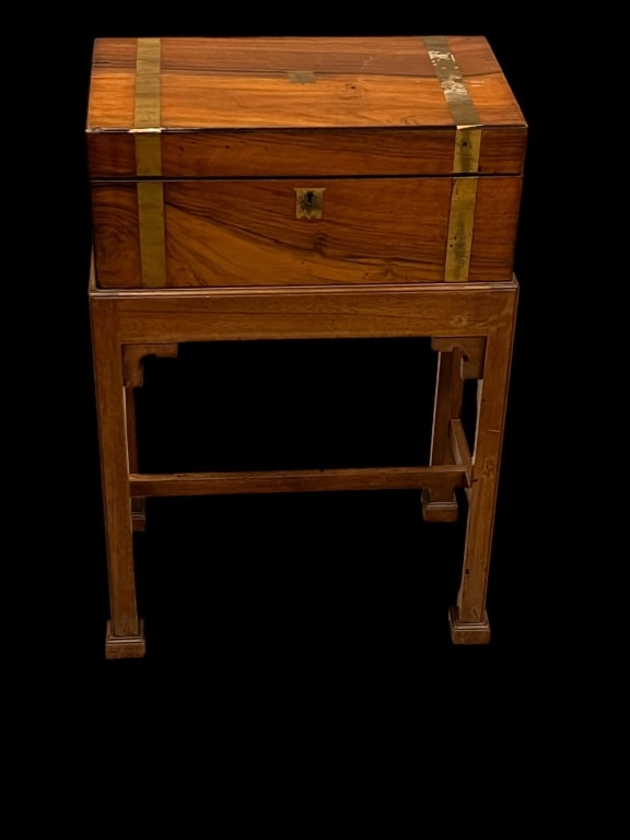 Walnut Lap Desk on Stand (1 of 3)