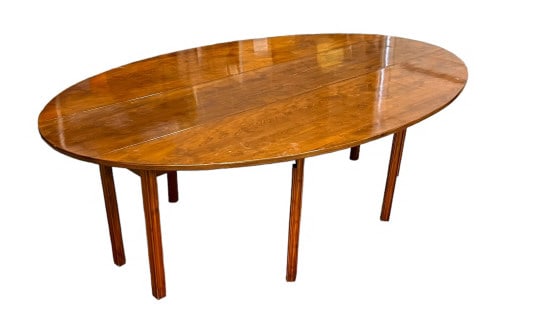 Alder Wood Harvest Drop Leaf Table (1 of 4)