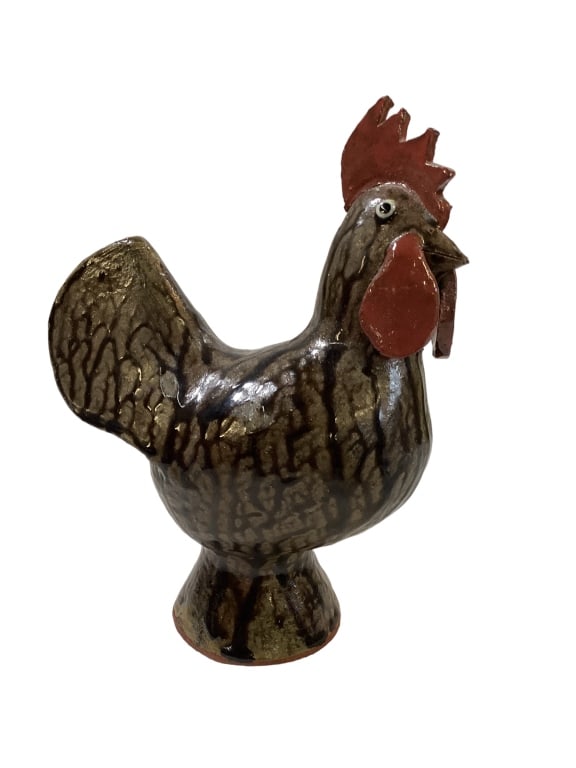 Jesse Meaders FolkPottery Rooster (1 of 4)