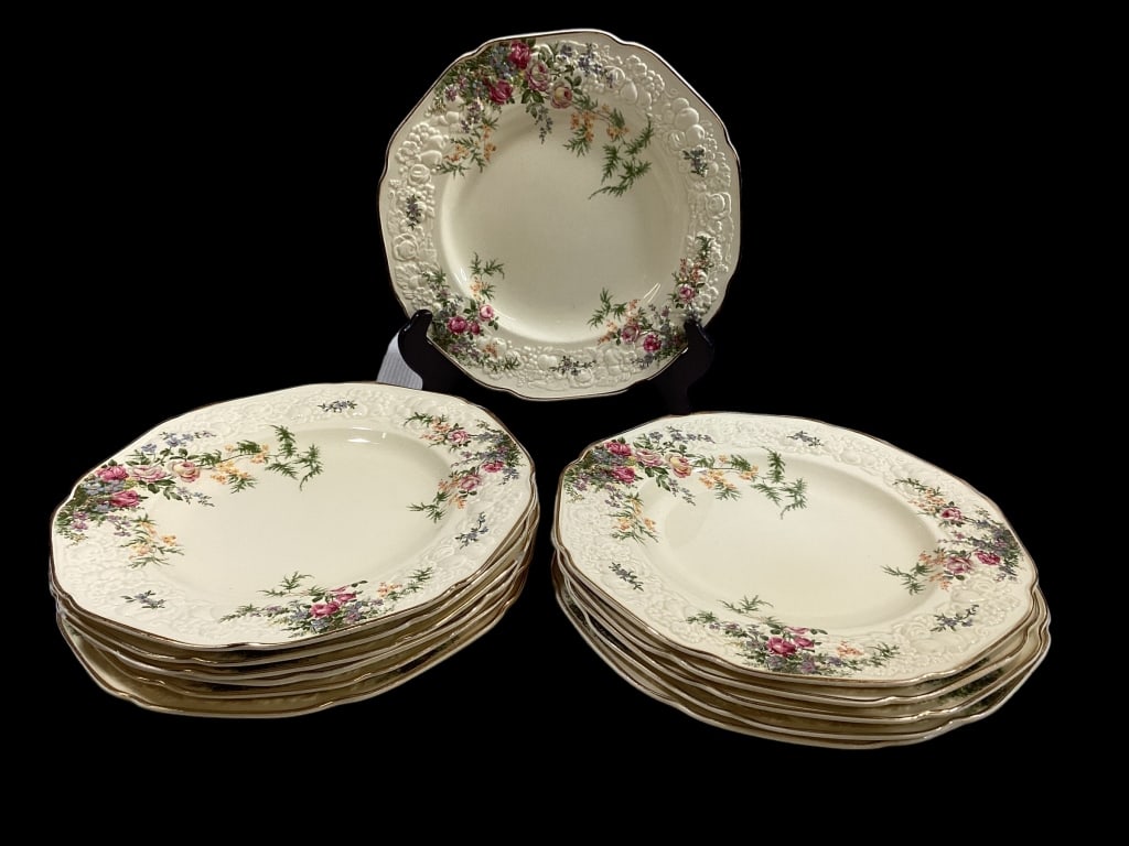 Set of 12 Crown Ducal Plates (1 of 4)
