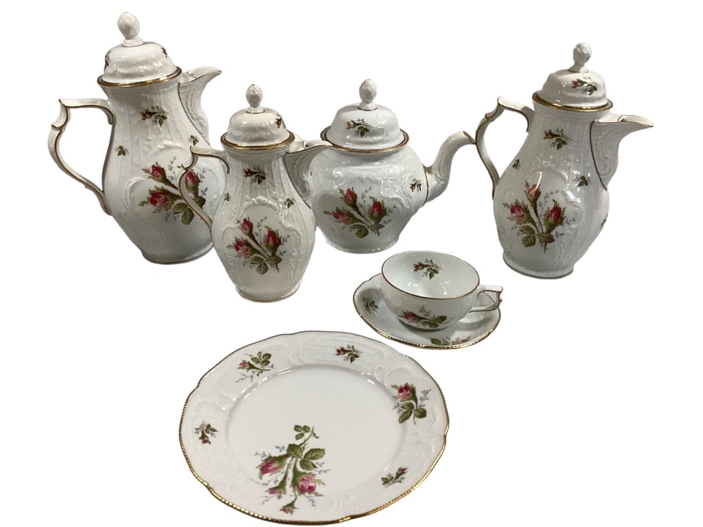 Rosenthal Continental Moss Rose Dessert  Service (1 of 6)