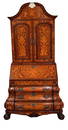 Highly Inlaid Rococo Secretary