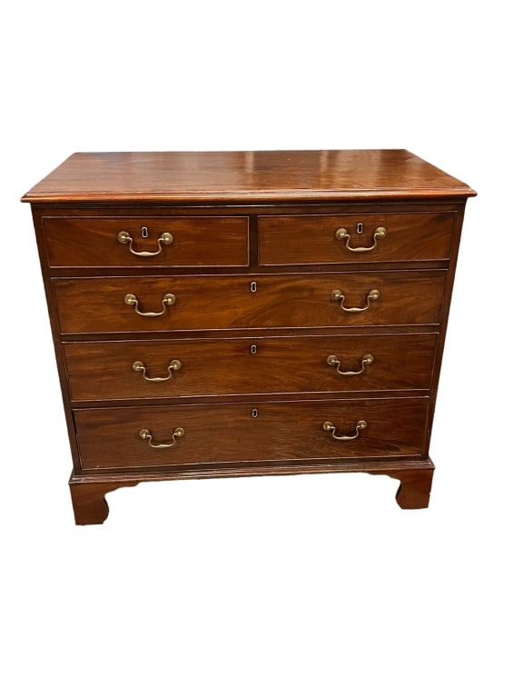 Continental Mahogany Chippendale Chest (1 of 5)