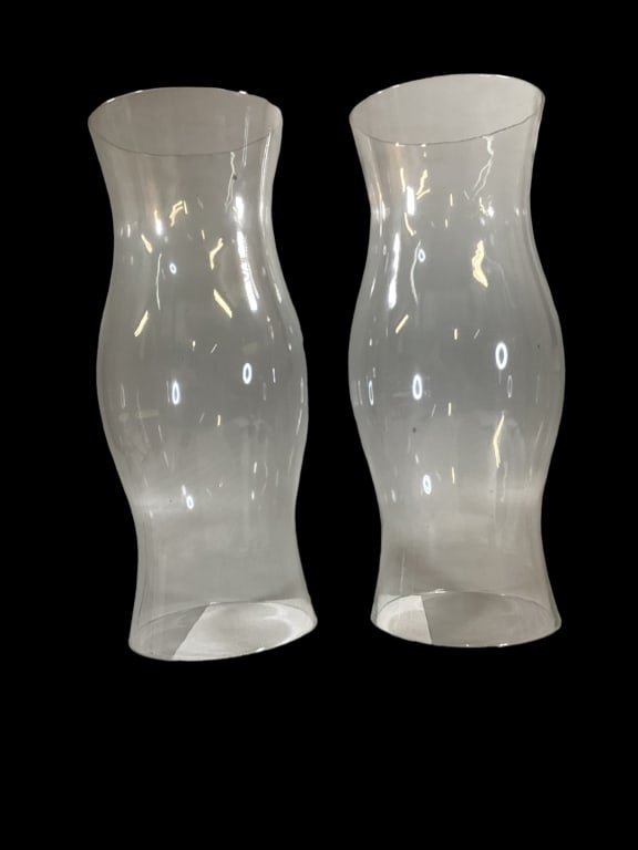 Pair Oversized Hurricane Globes (1 of 3)