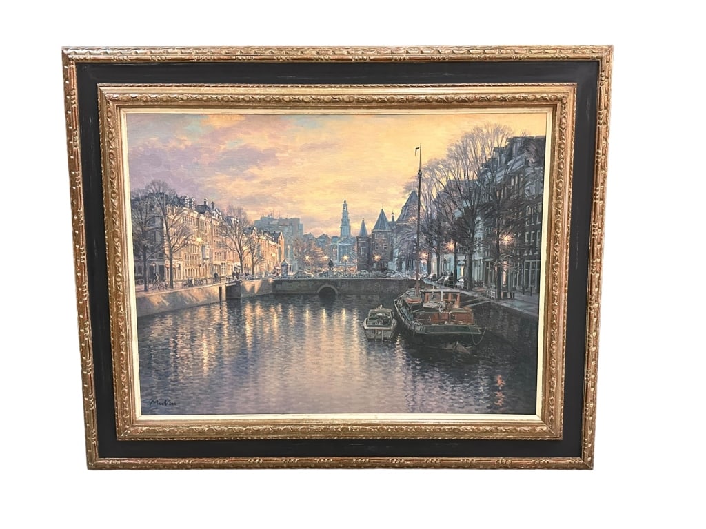 Canal Scene at Dusk, Cees Muller (1 of 5)