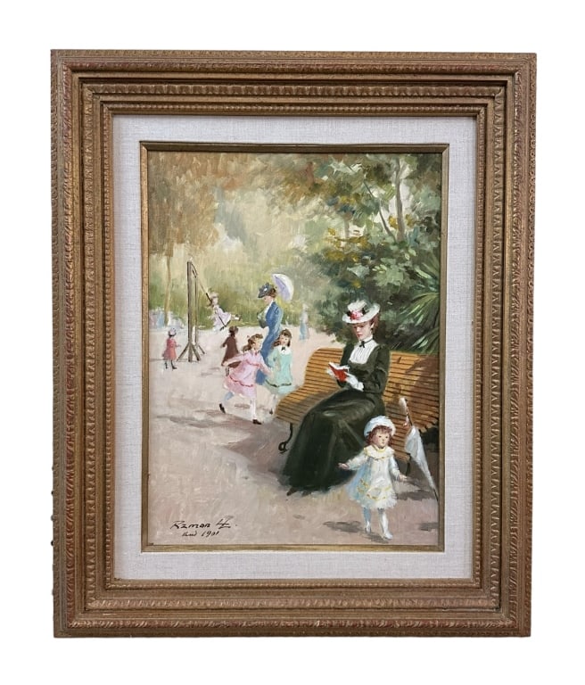 Woman Reading in the Park, Luis Ramon (1 of 5)