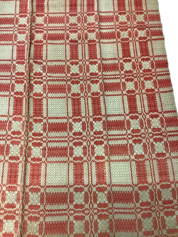 American Hand Woven Coverlet (1 of 4)