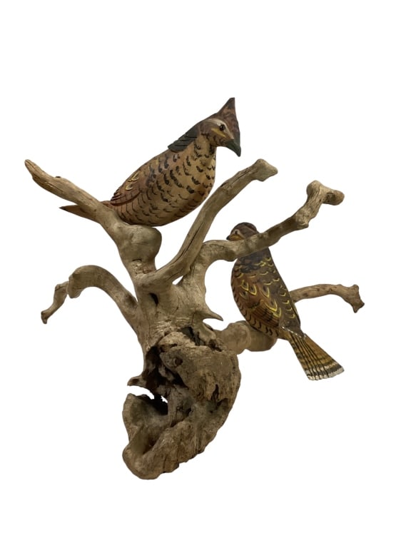 Folk Art Carved Birds, James Sheppard (1 of 6)