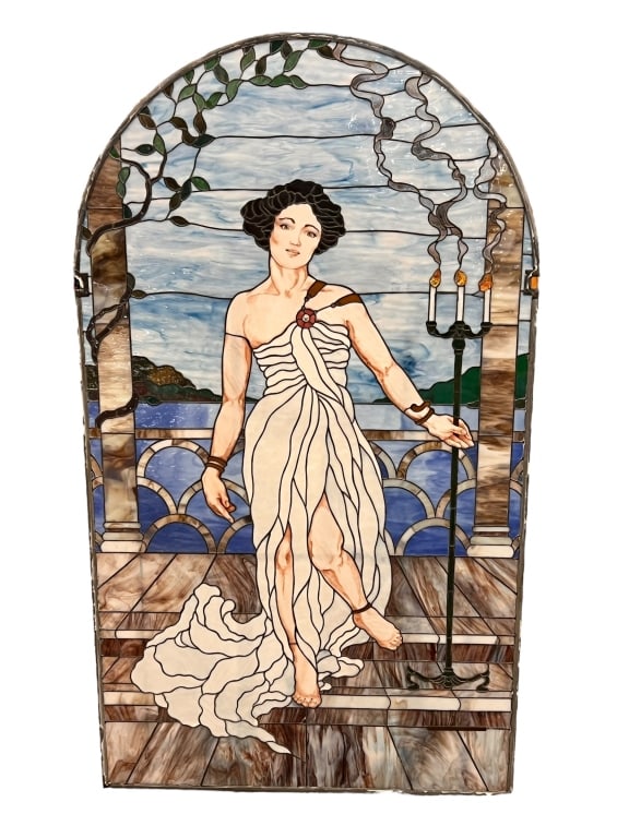 Vintage Arch Top Stained Glass Window (1 of 5)