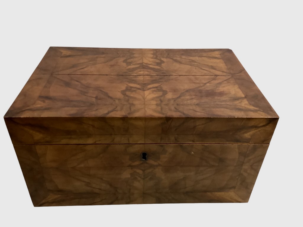 Regency Burled wood Document Box (1 of 3)
