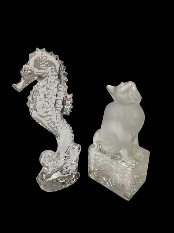 Lalique Cat, Waterford Seahorse (1 of 6)