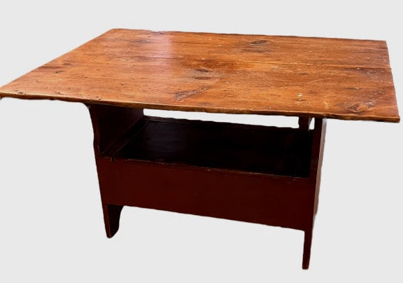 White Pine Shaker Hutch Table (1 of 6)