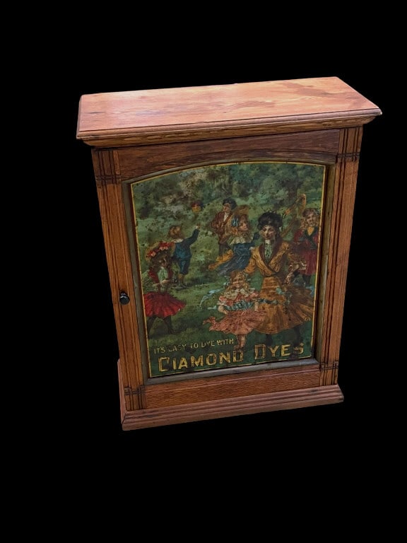 Oak & Tin Diamond Dye Cabinet (1 of 6)